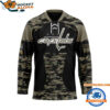 Washington Capitals Custom Honoring Veterans Camo Hockey Jersey 1