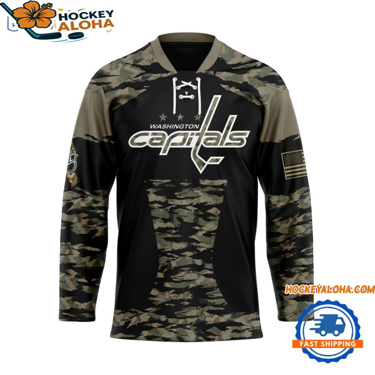 Washington Capitals Custom Honoring Veterans Camo Hockey Jersey Washington Capitals Custom Honoring Veterans Camo Hockey Jersey