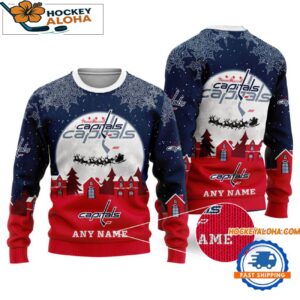 Washington Capitals Hockey New Design Litmited Ugly Sweater Custom Name