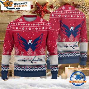 Washington Capitals Hockey Team Design New Christmas Ugly Sweater