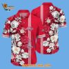 Washington Capitals Tropical Hepatica Floral Pattern Summer Hawaiian Shirt 2