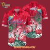 Washington Capitals Tropical Parrot And Flamingo Motifs Summer Hawaiian Shirt 4