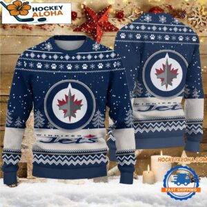 Winnipeg Jets Hockey Team Design New Christmas Ugly Sweater