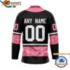 Winnipeg Jets In October We Wear Pink Breast Cancer Design Hockey Jersey 2