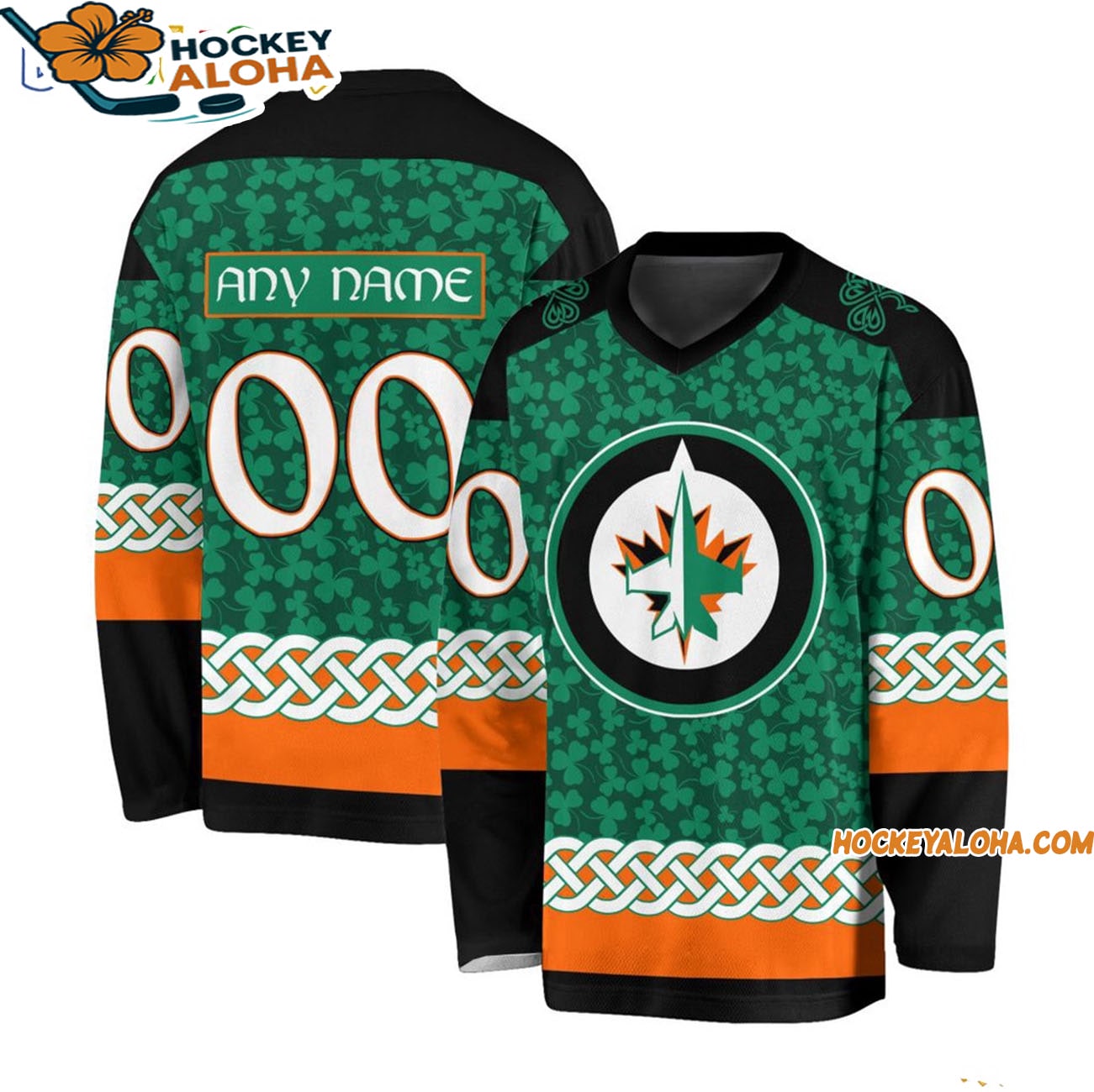 Winnipeg Jets Special Stpatricks Day Design Hockey Jersey Winnipeg Jets Special Stpatricks Day Design Hockey Jersey