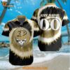 NHL Anaheim Ducks Grateful Dead Tie Dye Hawaiian Design Button Shirt