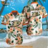 NHL Anaheim Ducks Hockey Tropical Flower Hawaiian Design Button Shirt