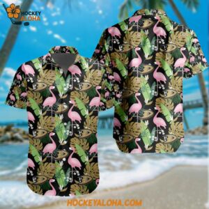 NHL Anaheim Ducks Special Flamingo Hawaiian Design Button Shirt