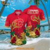 NHL Calgary Flames Hawaiian Shirt Tropical Forest Motifs Summer Hawaiian Shirt
