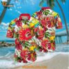NHL Calgary Flames Hawaiian Shirt Tropical Parrot Pattern Summer Hawaiian Shirt
