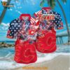NHL Calgary Flames Hawaiian Shirt With American Independence Day Pattern Summer Hawaiian Shirt