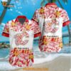 NHL Calgary Flames Special Flower Tropical Design Hawaiian Button Shirt
