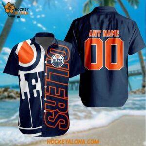 NHL Edmonton Oilers New Design Hawaiian Shirt Hockey Team Button Shirt