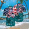 Nhl San Jose Sharks Hawaiian Shirt With American Independence Day Pattern Summer Hawaiian Shirt