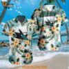 Nhl San Jose Sharks Hockey Tropical Flower Hawaiian Design Button Shirt