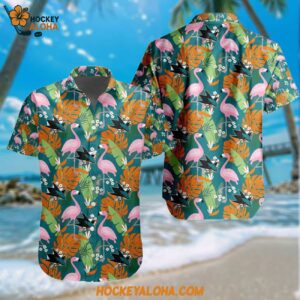 Nhl San Jose Sharks Special Flamingo Hawaiian Design Button Shirt