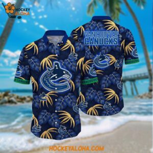 Nhl Vancouver Canucks Hawaiian Shirt Tropical Motifs Summer Hawaiian Shirt