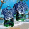 Nhl Vancouver Canucks Special Palm Tree Hawaiian Button Shirt