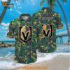 Nhl Vegas Golden Knights Hawaiian Shirt Tropical Leaf Pattern Summer Hawaiian Shirt