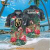 Nhl Vegas Golden Knights Hawaiian Shirt Tropical Parrot And Flamingo Motifs Summer Hawaiian Shirt