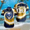 Buffalo Sabres Grateful Dead Tie Dye Hawaiian Design Button Shirt