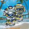 Buffalo Sabres Hawaiian Shirt Tropical Desert Island Motif Summer Hawaiian Shirt