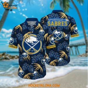 Buffalo Sabres Hawaiian Shirt Tropical Motifs Summer Hawaiian Shirt