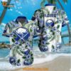 Buffalo Sabres Hockey Tropical Flower Hawaiian Design Button Shirt