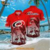 Carolina Hurricanes Hawaiian Shirt Tropical Flamingo Pattern Summer Hawaiian Shirt