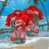 Carolina Hurricanes Hawaiian Shirt Tropical Parrot And Flamingo Motifs Summer Hawaiian Shirt