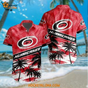 Carolina Hurricanes Special Palm Tree Hawaiian Button Shirt