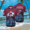 Colorado Avalanche Hawaiian Shirt Tropical Flamingo Pattern Summer Hawaiian Shirt