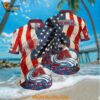 Colorado Avalanche Hawaiian Shirt With American Flag Pattern Summer Hawaiian Shirt