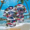 Columbus Blue Jackets Hawaiian Shirt Tropical Desert Island Motif Summer Hawaiian Shirt