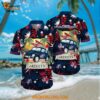 Columbus Blue Jackets Hawaiian Shirt Tropical Forest Motif Car Traveling Summer Hawaiian Shirt