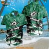 Dallas Stars Special Palm Tree Hawaiian Button Shirt