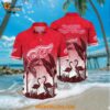 Detroit Red Wings Hawaiian Shirt Tropical Flamingo Pattern Summer Hawaiian Shirt