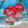 Detroit Red Wings Hawaiian Shirt Tropical Parrot And Flamingo Motifs Summer Hawaiian Shirt
