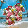 Detroit Red Wings Hawaiian Shirt Tropical Parrot Pattern Summer Hawaiian Shirt