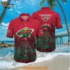 Minnesota Wild Hawaiian Shirt Tropical Flamingo Pattern Summer Hawaiian Shirt