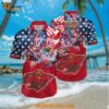 Minnesota Wild Hawaiian Shirt With American Independence Day Pattern Summer Hawaiian Shirt