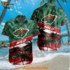 Minnesota Wild Special Palm Tree Hawaiian Button Shirt