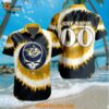 Nashville Predators Grateful Dead Tie Dye Hawaiian Design Button Shirt