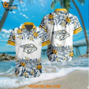 Nashville Predators Hawaiian Shirt Team Beach Vibe Hawaii Shirt