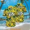 Nashville Predators Hawaiian Shirt Tropical Leaf Pattern Summer Hawaiian Shirt