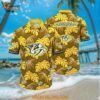 Nashville Predators Hawaiian Shirt Tropical Motifs Summer Hawaiian Shirt