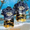 Nashville Predators Special Palm Tree Hawaiian Button Shirt