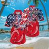 New Jersey Devils Hawaiian Shirt With American Independence Day Pattern Summer Hawaiian Shirt