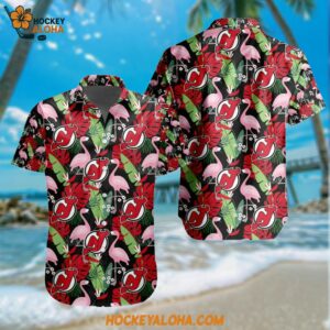 New Jersey Devils Special Flamingo Hawaiian Design Button Shirt
