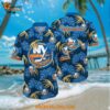 New York Islanders Hawaiian Shirt Tropical Motifs Summer Hawaiian Shirt
